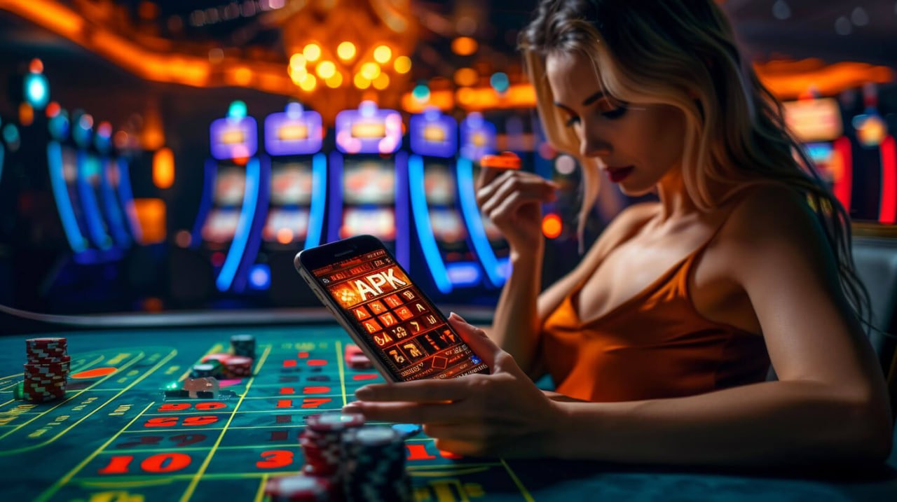Ilustrasi permainan slot online di halowin88 dengan antarmuka modern